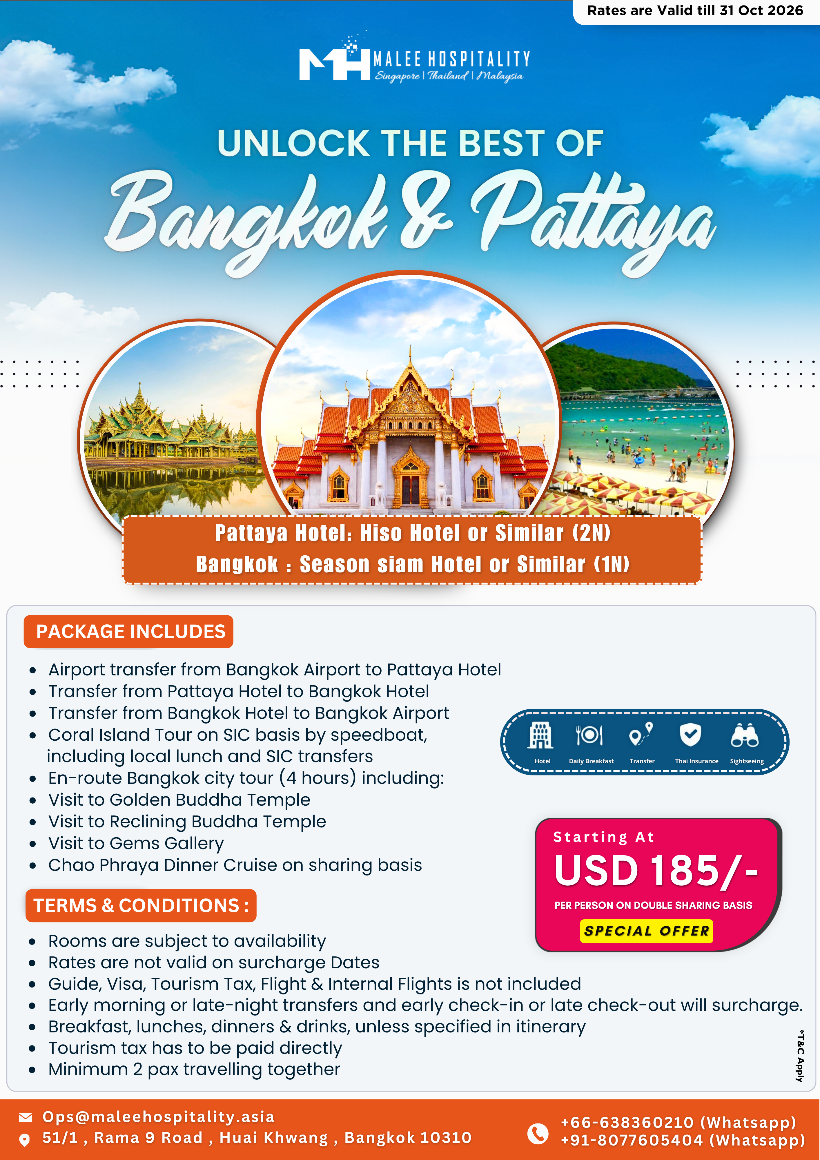 Malee Hospitality Malaysia Tour Package Banner